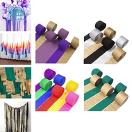 [nvnrbso] 6 Rolls Crepe Paper Streamers Crepe Paper Roll for Mother's Day Father's Day