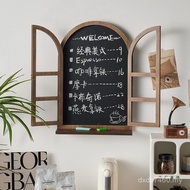 American Fake Partition Rack Blackboard Wall Hanging Country Distressed Clothing Store Window Wall D
