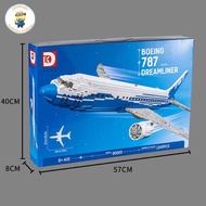 Boeing 787 Dreamliner airplane model assembly toy set