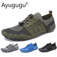Lightweight Fitness Shoes Breathable Outdoor Wading Shoes Anti-slip Wide Foot Shoes Men Women Hiking Shoes Black Treadmill Shoes