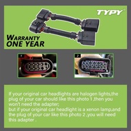 TYPY Car Lights Adapter For Golf 7 Golf 6 MK7 MK6 R20 Headlights Connector Pins Upgrade Golf 7.5 Fro