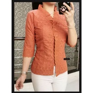 SHOOPI ATASAN BLUS katun bolong/BLOUSE KATUN BANGKOK LEHER RIMPLE