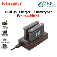 KingMa For Insta360 INSTA360 X4 /X3 / ONE X2 USB Dual Charger Battery Charging For Insta 360 One X2 