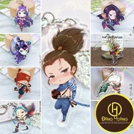 móc khoá mica acrylic lol liên minh huyền thoại Yasuo riven irelia leesin kaisa jinx ezreal yi lux x