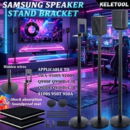 Ready Stock Fast Shipping Satellite Surround Speaker Stand One Pair Metal Shockproof Floor Bracket f