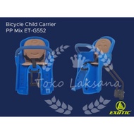 Exotic ET-G552 rear and front children's bicycle pillion