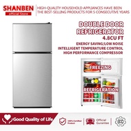♞,♘SHANBEN Two-door refrigerator 4.8Cu ft 138L energy-saving silent refrigerator