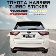 TOYOTA HARRIER 3D Car Metal TURBO Emblem Logo Sticker Badge Accessories Aksesori Kereta harrier