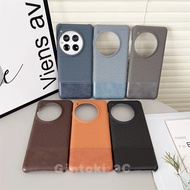 Matte Business Half Farbric PU Leather Phone Case For OnePlus 13 12 11 13R 12R 11R Casing Shockproof