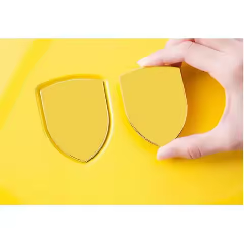 Top Quality New Design 68x51mm 3D Metal Color Front Hood Bonnet Badge Emblem Brand Logo for GTS GT3 