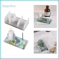 HAP Square and Cylindrical Candlestick Mold DIY Resin  Mould Home Decorations