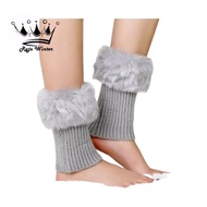 Fur knit Leg warmer, winter socks