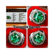 Tanzania TSAVORITE GARNET Gemstone Ring