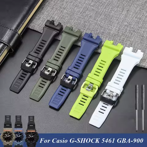For Casio GBA-900/1A/4A/7A/900CB/900RD G-SHOCK Silicone White Blue Red Watch Strap Resin Rubber Band