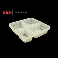 SKP Ecovue Biodegradable Disposable 4 Compartment Container Set With Lid