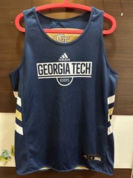 Adidas NCAA 喬治亞理工球隊配發籃球雙面練習衣無市售