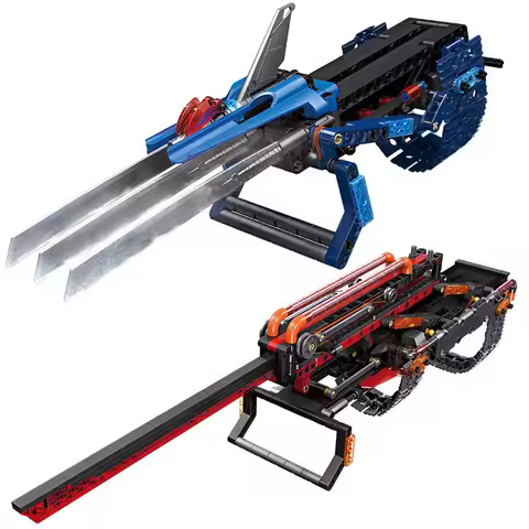 Creative Ice Wolf Claw Sword Model Building Blocks DIY Anime Knife Bayonet Educational Bricks Toys F