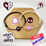 Spiderman Miles & Gwen Spiderman Bracelet Braided Rope Bracelet/ Couple Bracelet/ Spiderman Miles Mo