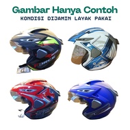 Helm SNI Reject Returan Pabrik Half Face Original Lecet Sedikit dan Murah F02