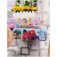 Pencil Box/ TK&amp;SD Pencil Case/2-Tier Tin Pencil Box/ Unicorn Princess Transformer Character Pencil Box