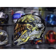 GSB G-263 Gold Foil Fox Open Face Helmet