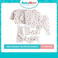 8pcs Newborn Sets Muslin Cotton Hampers Barang Baby Newborn Baju Baby Hamper Set For Newborn Baby Gi