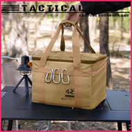 Camping Tote 42L Camping Box Storage Waterproof Heavy Duty Container with Handles for Grocery Shoppi