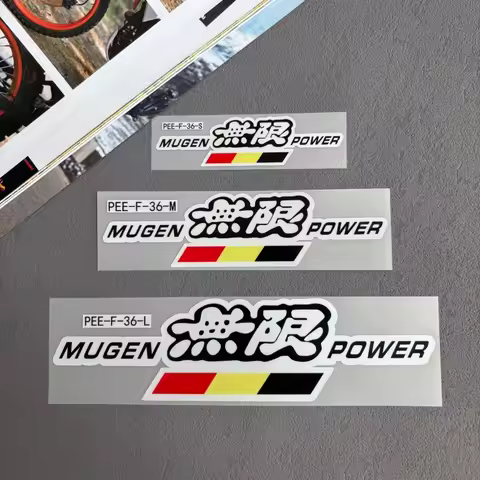 MUGEN Stickers Suitable for Honda Fit Civic Type RR City Cr Z Legend Odyssey Stepwgn Vezel Car Door 
