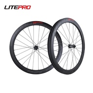 Litepro JKLAPIN Carbon Fiber 700C Wheelset 38mm High Rim 48 60mm Disc Brake Reflective Logo Clincher Wheels 11 Speed Road Bike