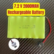 Battery Kereta Control 7.2V(2000mAh) / 7.2V USB Charger RC Car Rechargeable Battery