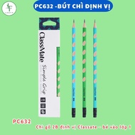 (12c) 2B wooden pencil with handle positioning - basic line - Classmate Simple Grip PC632 trains chi