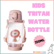 Tritan Kids Water bottle 350ml with Dual Lids BPA FREE | Children Water Bottle | Straw Bottle Open S