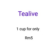 TEALIVE 1CUP FOR RM5 VOUCHER ONLY