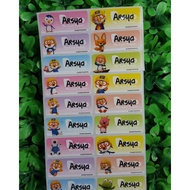 Pororo Label name sticker label name waterproof