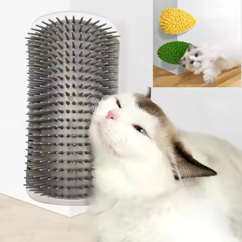 Cat Scratcher Massager for Cats Scratching Pets Brush Remove Hair Comb Grooming Table Dogs Kitten Ca