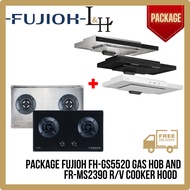 [BUNDLE] FUJIOH FH-GS5520SV Gas Hob And FR-MS2390 R/V 900MM Super Slim Cooker Hood