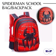 Children Backpack/School Bag With Spiderman Design