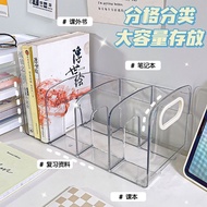 Retractable Book Book Bookend Shelf Desktop Transparent Dormitory Acrylic Bookend Storage Rack ins S