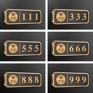 Hotel Pack Room VIP Number Plate Restaurant VIP Room Sign Plate High-End Restaurant Sign Plate Mahjo