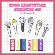 KPOP Lightstick Waterproof Stickers 8 | Girls Generation, Mamamoo, GFriend, StayC, IZ*ONE, Everglow