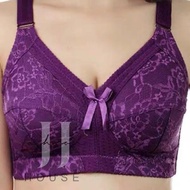 Wireless Bra #34~#50 Bra Cup B/C Baju Dalam Wanita Bra Penuh Tutup Tanpa Dawai 3-Hook FULL Cup Linge