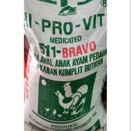 Pur Ayam 511 Bravo Voer Pakan Ayam Hi Pro Vite 511 BRAVO Charoen Pokphand - 50kg
