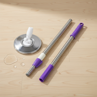 Hand Pressure Spin Mop Handle - Replacement Rod for Rotary Mops  Batang Gantian Mop Putar Tangan - A