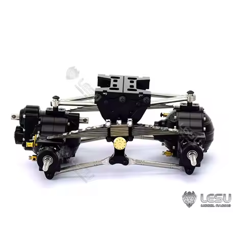 LESU for 1/14 Tamiya truck rear suspension assembly X-8002 original aperture RC modified dump truck 
