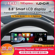 8.8 inches New Dashboard Screen For Tesla Model 3 Y Support Wireless Carplay & Android Auto Blind Sp