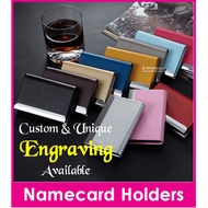 Name Engraving Namecard Holder / Customised Business Card Casing / Design A / Teachers Day Gift / Christmas