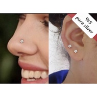 925 pure silver nose stud(1pc)