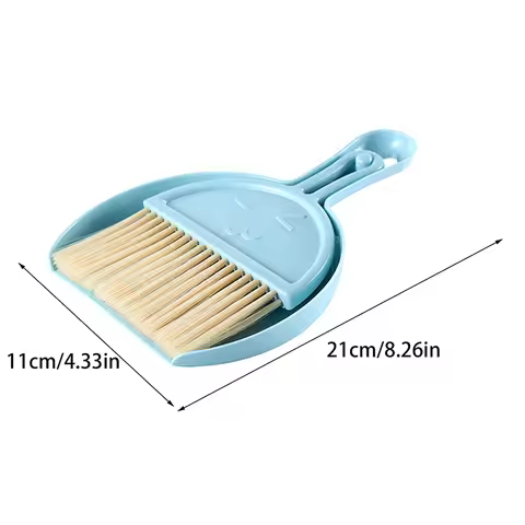 Mini Broom And Dustpan Set Broom Dustpan Brush Desktop Cleaning Garbage Shovel For Home Living Room