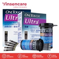 Vinsencare 25/50ชิ้น One Touch Ultra / Onetouch คัดสรรพิเศษแถบการทดสอบระดับน้ำตาลในเลือดที่เรียบง่าย + 25/50ชิ้นฟรี Lancets แถบทดสอบอัตโนมัติเต็มรูปแบบที่บ้านอุปกรณ์ทดสอบเพื่อสุขภาพทดสอบ (หมดอายุ: 08/2024