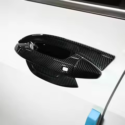 Sportage Nq5 2023 2024 2025 2026 Door Handle Cover Carbon Black Moulding Car Accessories Tuning Auto